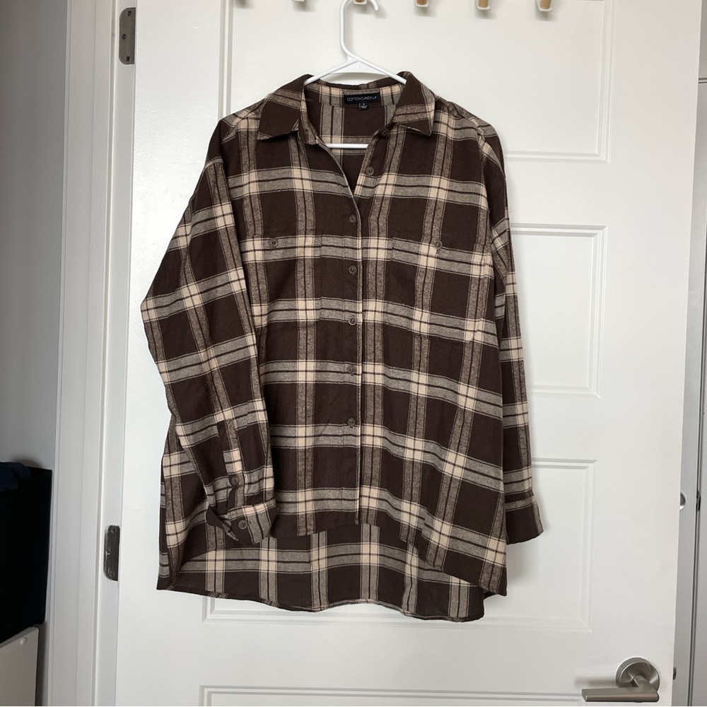 Cotton Candy LA Long Sleeve Flannel Top